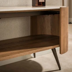 Houten TV-meubel met keramiek blad - Giani Arcus