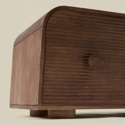 Houten tv-meubel met ronde hoeken - Bodio Matala