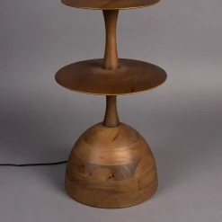 Houten vloerlamp walnoot - Dutchbone Cath Walnut