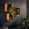 Houten wandschappen set van 3 - Giani Acacia Set