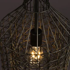 IJzeren hanglamp gaas - Dutchbone Jim Tall
