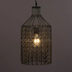 IJzeren hanglamp gaas - Dutchbone Jim Tall