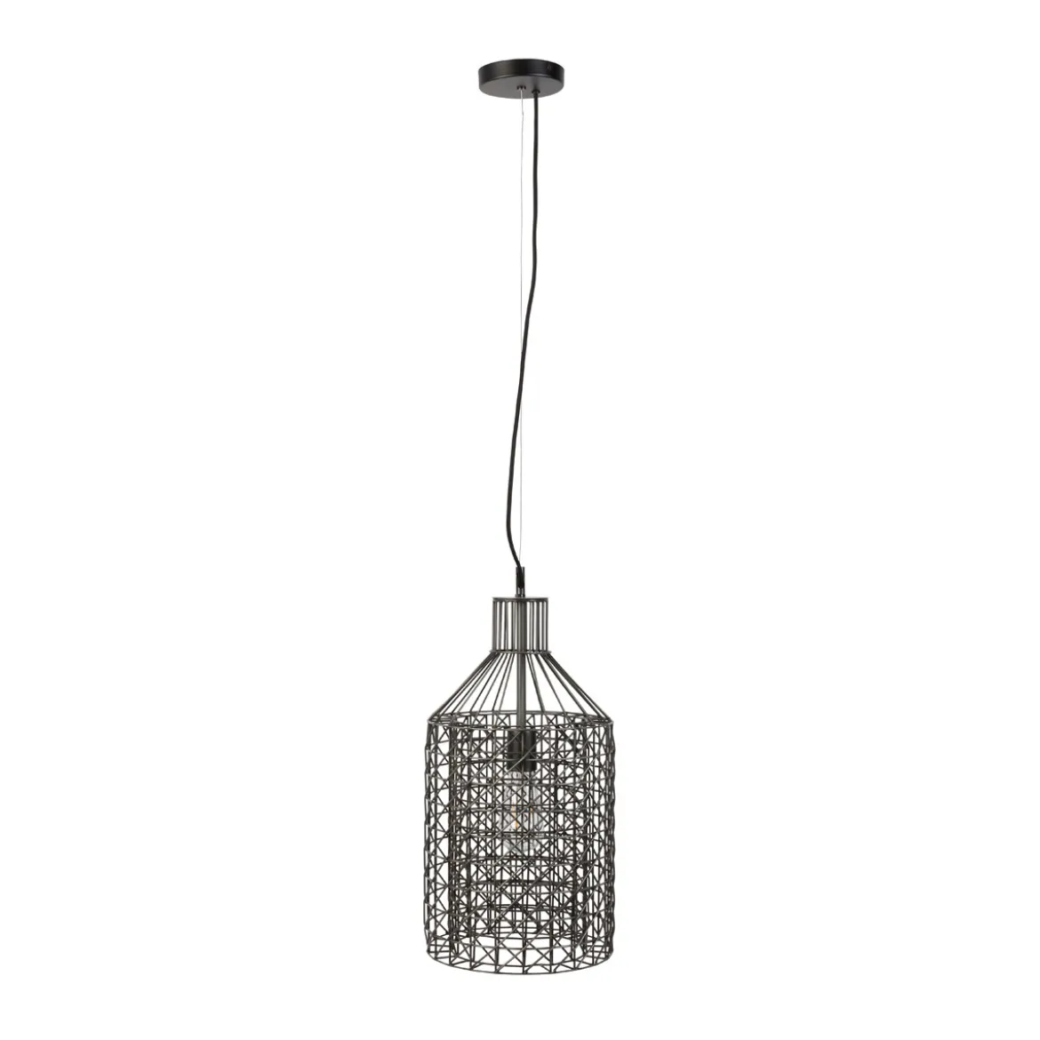 IJzeren hanglamp gaas - Dutchbone Jim Tall