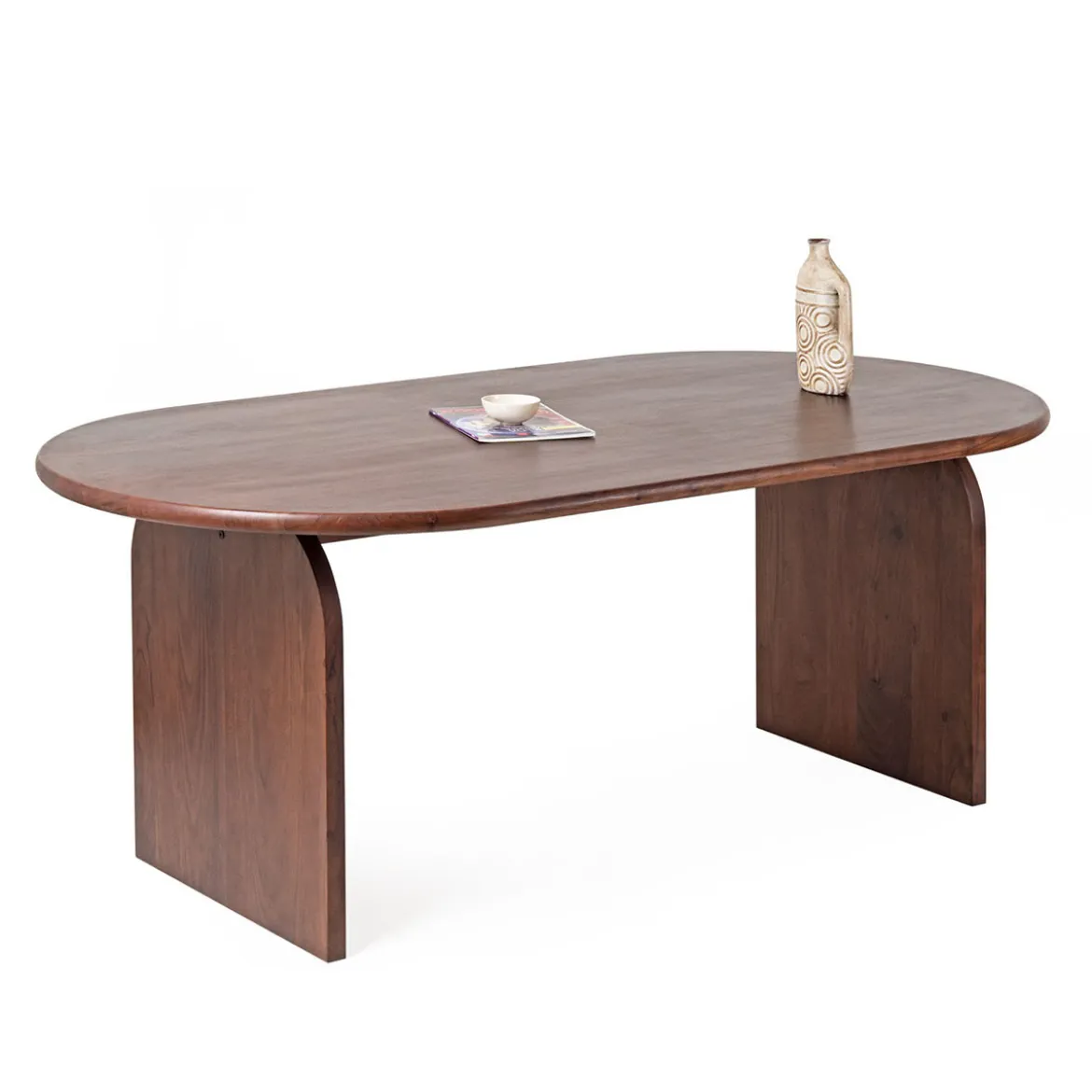 Japandi eettafel ronde hoeken - Bodio Yuna