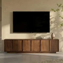 Japandi tv-meubel hout - Bodio Shoji