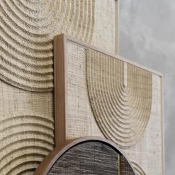 Japandi wandpaneel naturel beige - Must Living Japanese Garden