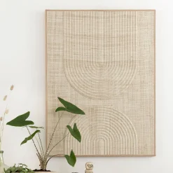 Japandi wandpaneel naturel beige - Must Living Japanese Garden
