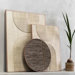 Japandi wandpaneel naturel beige - Must Living Japanese Garden