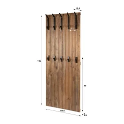 Kapstok acaciahout paneel - Santa Panel