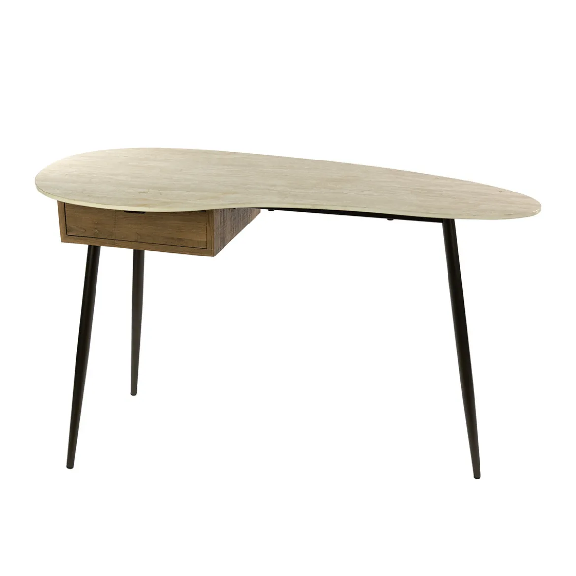 Kaptafel met travertinlook blad - Giani Travino