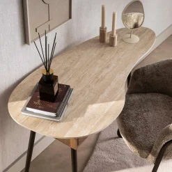 Kaptafel met travertinlook blad - Giani Travino