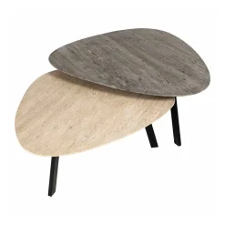 Kiezelvorm salontafel set marmer - Richmond Interiors Spencer