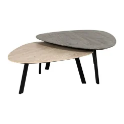 Kiezelvorm salontafel set marmer - Richmond Interiors Spencer