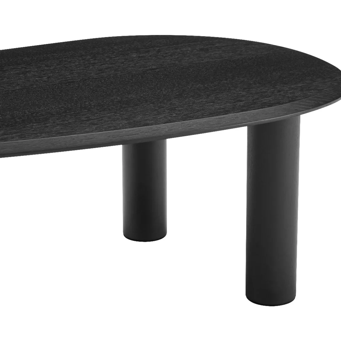 Kiezelvorm salontafel zwart eiken - Bodio Cobble