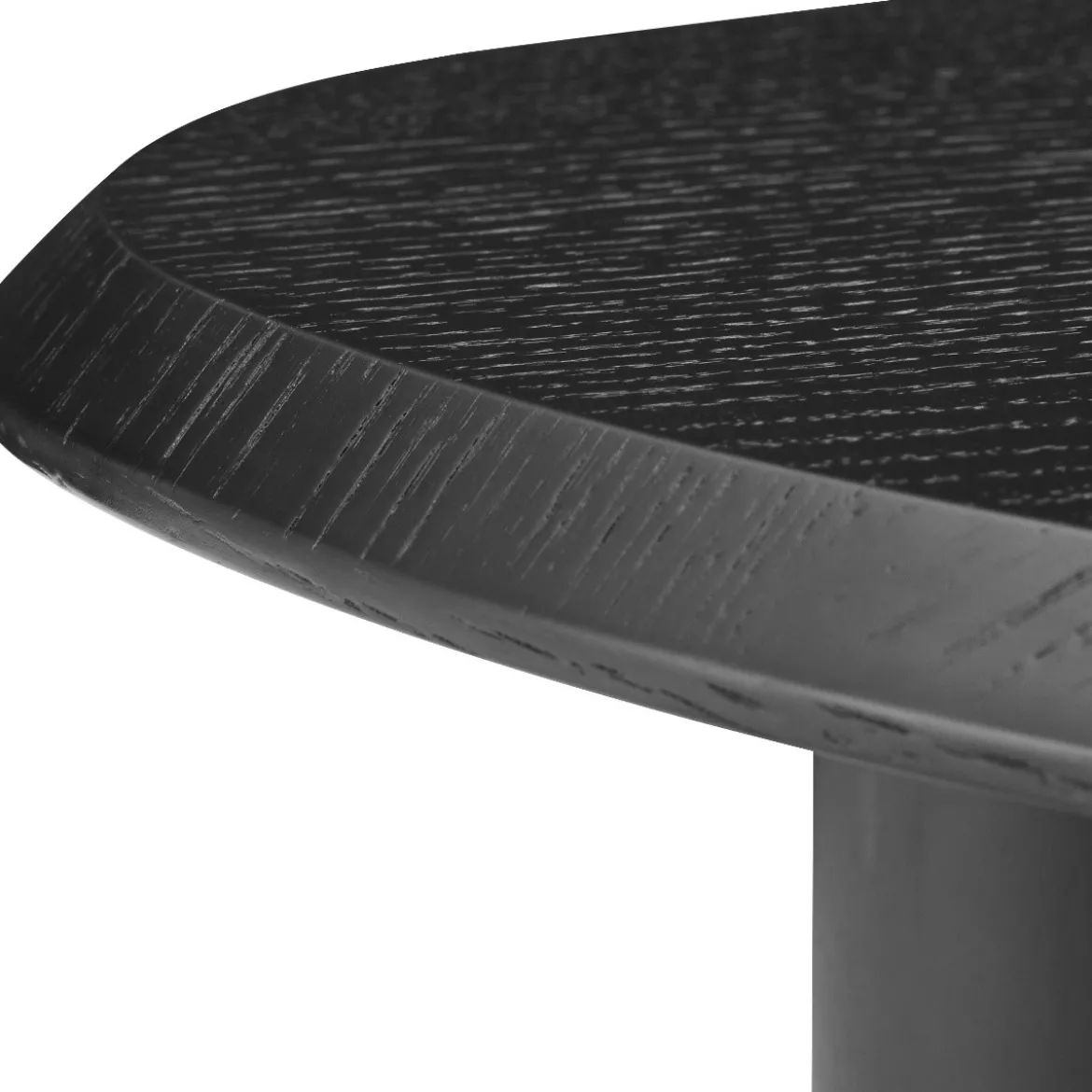 Kiezelvorm salontafel zwart eiken - Bodio Cobble