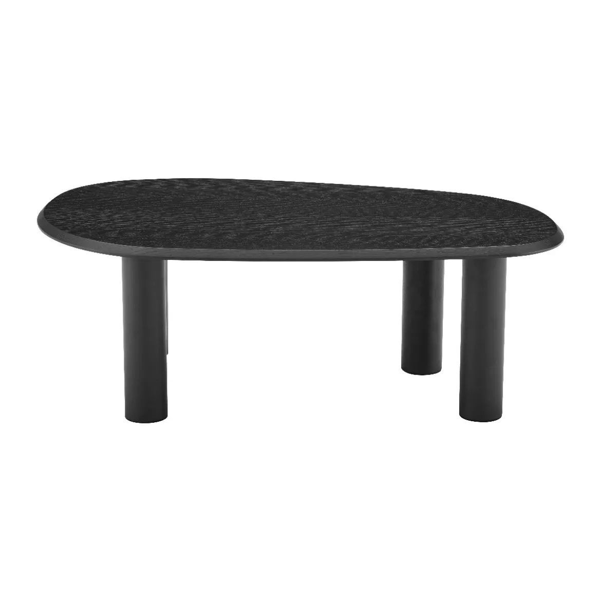 Kiezelvorm salontafel zwart eiken - Bodio Cobble
