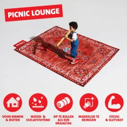 Klassiek buitenkleed rood - Fatboy Picnic Lounge
