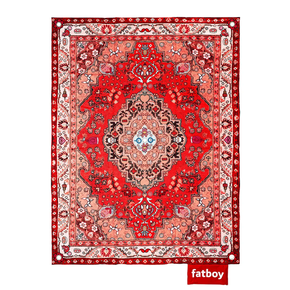Klassiek buitenkleed rood - Fatboy Picnic Lounge