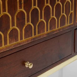 Kledingkast mangohout messing - Kare Design Muskat