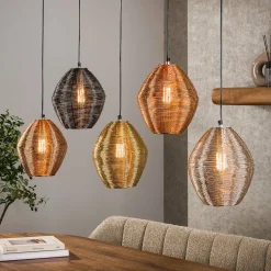 Kleurrijke hanglamp metaaldraad - Santa Web Mix