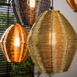 Kleurrijke hanglamp metaaldraad - Santa Web Mix