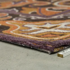 Kleurrijk vloerkleed met paars - Dutchbone Bashmira