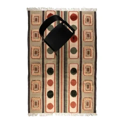 Kleurrijk vloerkleed retro - Dutchbone Haydon