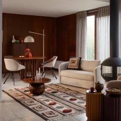 Kleurrijk vloerkleed retro - Dutchbone Haydon