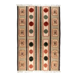Kleurrijk vloerkleed retro - Dutchbone Haydon