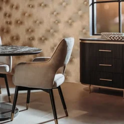 Ladenkast ovaal met messing - Tower Living Rivello