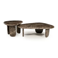 Lage salontafel bruin marmer - Eleonora Devin