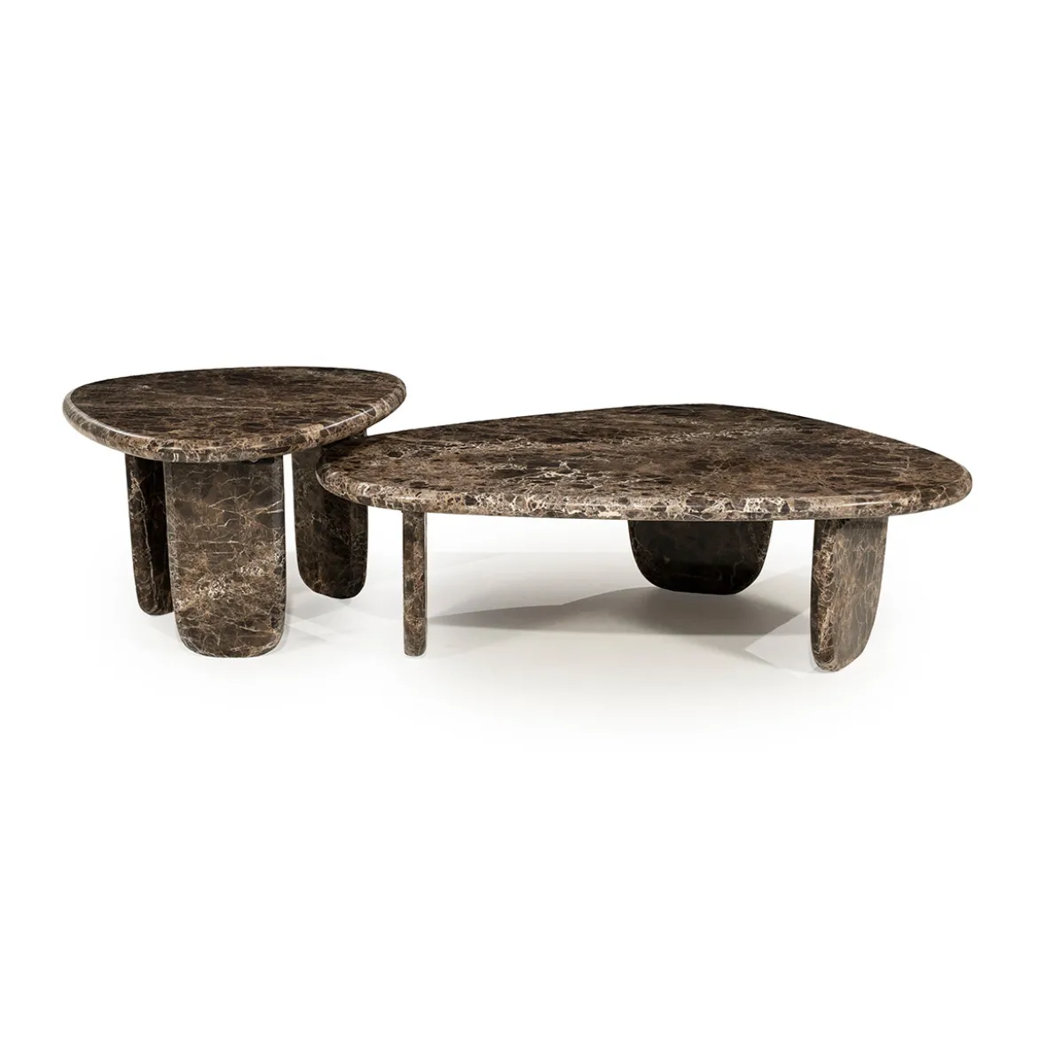 Lage salontafel bruin marmer - Eleonora Devin