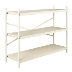 Lage stellingkast beige - Dutchbone Iron