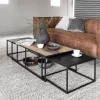 Lange salontafel set teakhout - DTP Home Cosmo