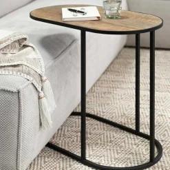 Laptoptafel ovaal teakhout - DTP Home Highlight Terra
