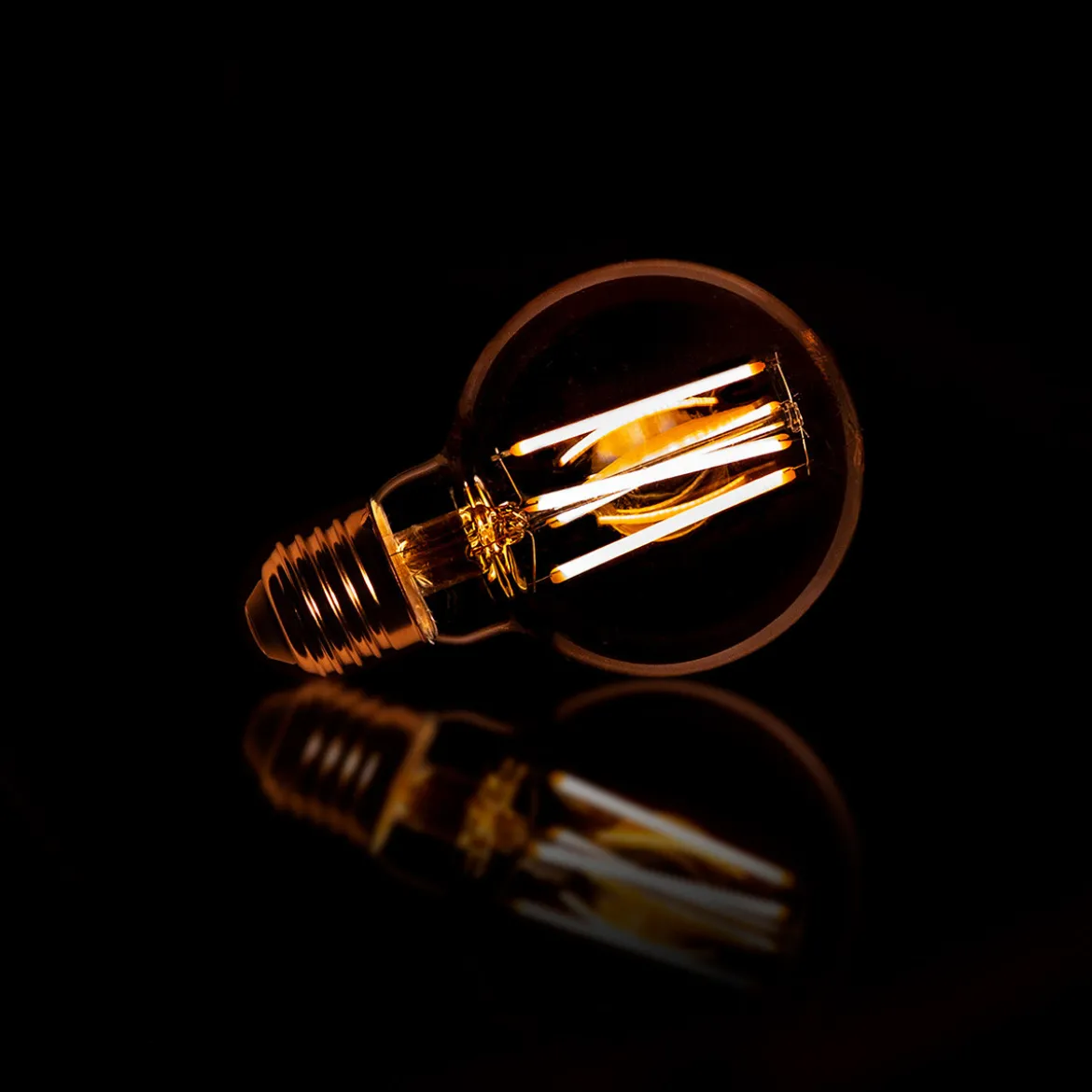 LED filament bol 7 cm - Santa Rustiek G70