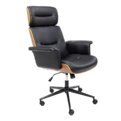 Leren bureaustoel walnoot - Kare Design Check Out