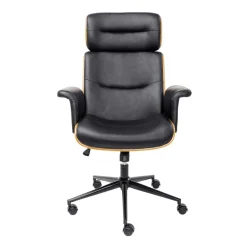 Leren bureaustoel walnoot - Kare Design Check Out