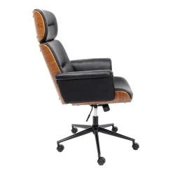 Leren bureaustoel walnoot - Kare Design Check Out