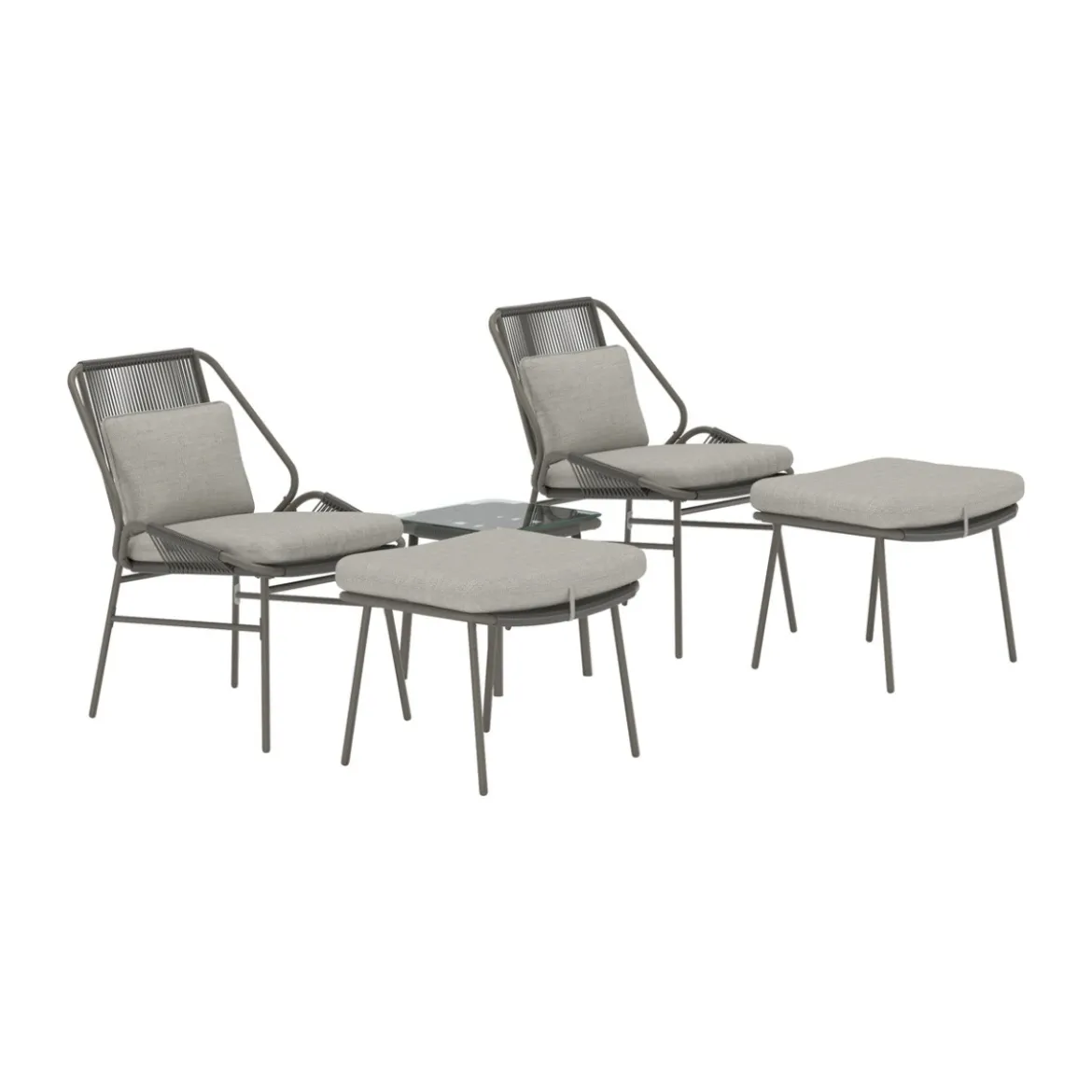 Loungeset met voetenbankje - Lavis Zakynthos