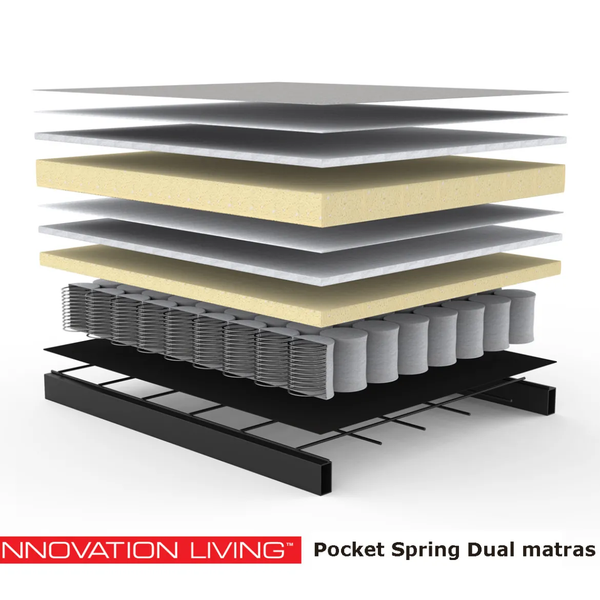 Luxe design slaapbank met topmatras - Innovation Living Dublexo
