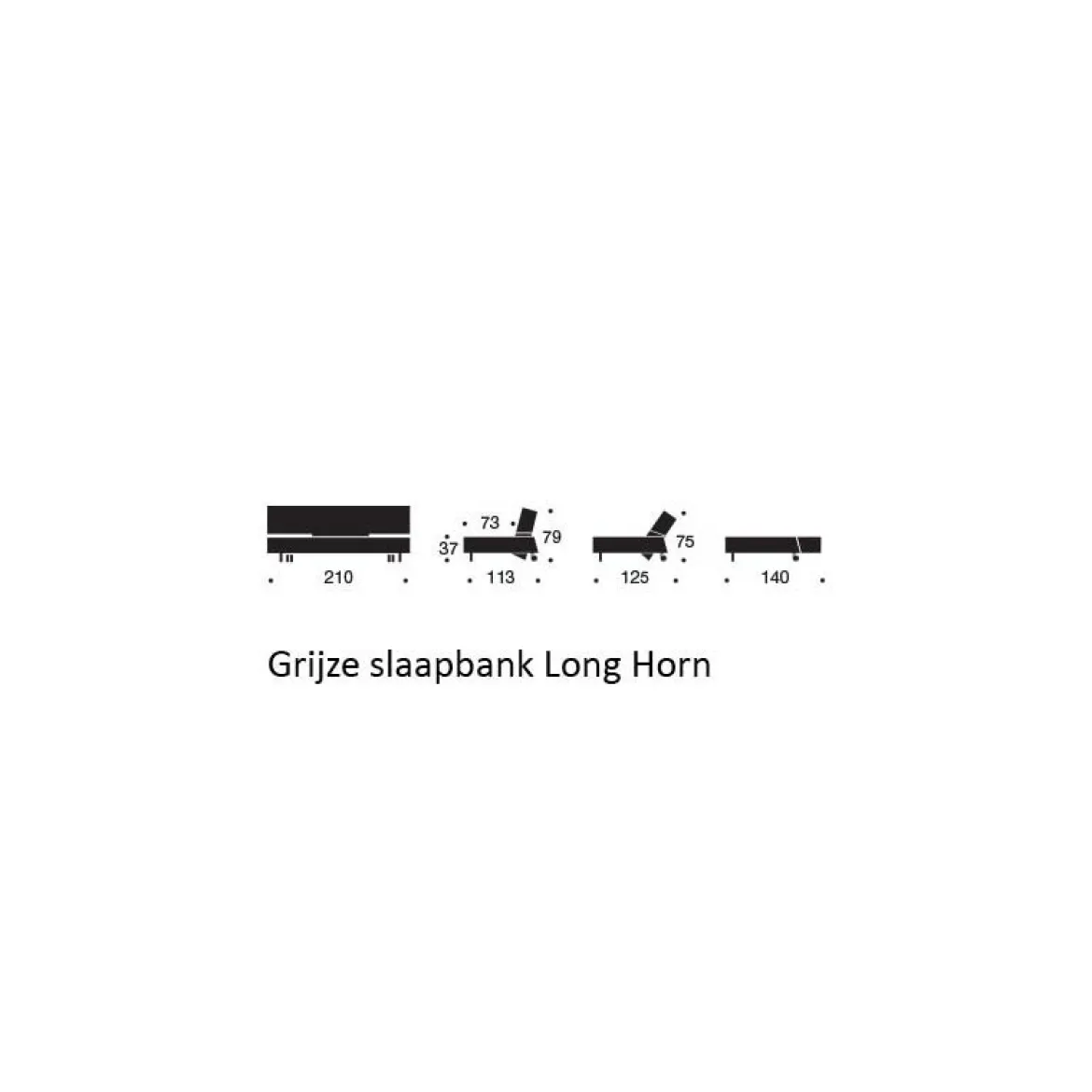 Luxe design slaapbank op wielen - Innovation Living Long Horn D.E.L.