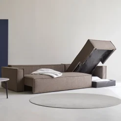 Luxe slaapbank met chaise longue - Innovation Living Newilla Lounger