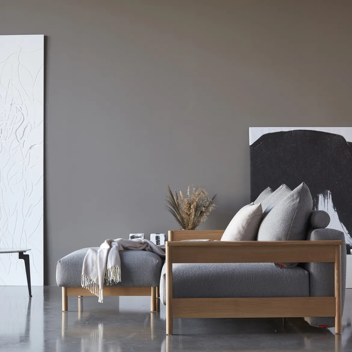 Luxe slaapbank Scandinavisch - Innovation Living Malloy Wood