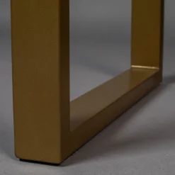 Mangohouten sidetable met goud - Dutchbone Volan