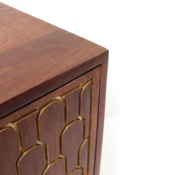 Mangohouten tv-meubel goud - Kare Design Muskat
