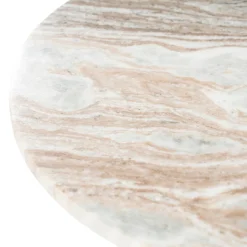 Marmere bijzettafel met hout - By-Boo LoopStone
