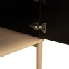 Mat beige tv-meubel met ribbels - Bodio Solly