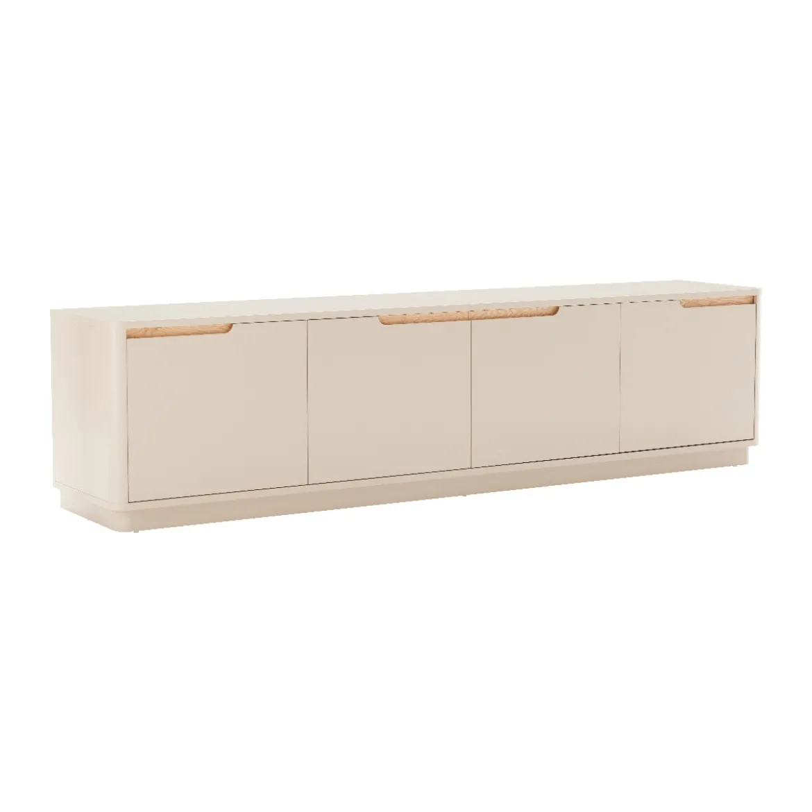 Mat tv-meubel grijsbeige - Bodio Twist
