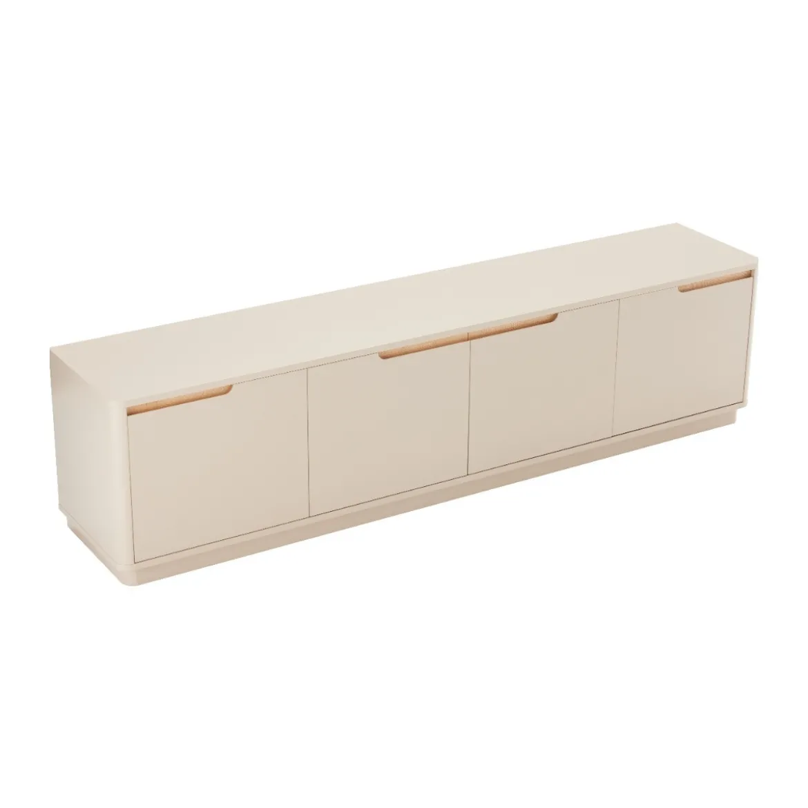 Mat tv-meubel grijsbeige - Bodio Twist
